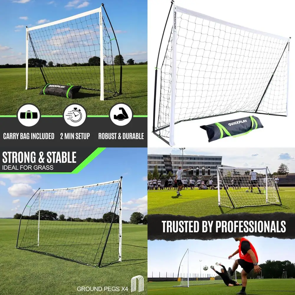 

Portable Soccer Goal Set - Easy Assembly | Includes Net and Bag | Multiple Sizes | Ideal for Kids & Adults [Single Goal]