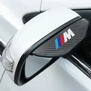 2Pcs 탄소 섬유 자동차 백미러 눈썹 레인 커버 BMW M M8 M7 M6 M5 M4 M3 M2 M1 F30 F10 F15 E30 E46 E90 E60 3 시리즈