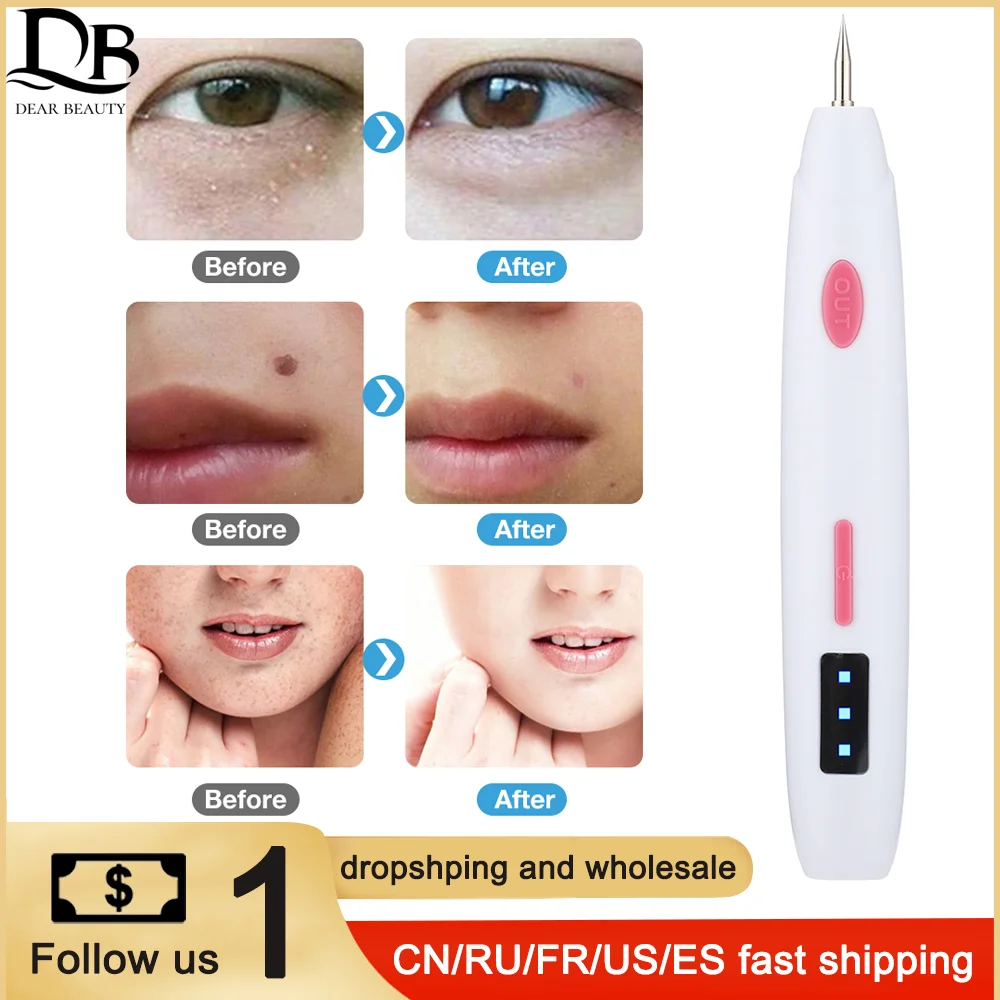 Professional Skin Tag Remover Plasma Pen Freckle Mole Removal Pen Electric Tattoo Black Spots Dark Spot Remover Tools Skin Care