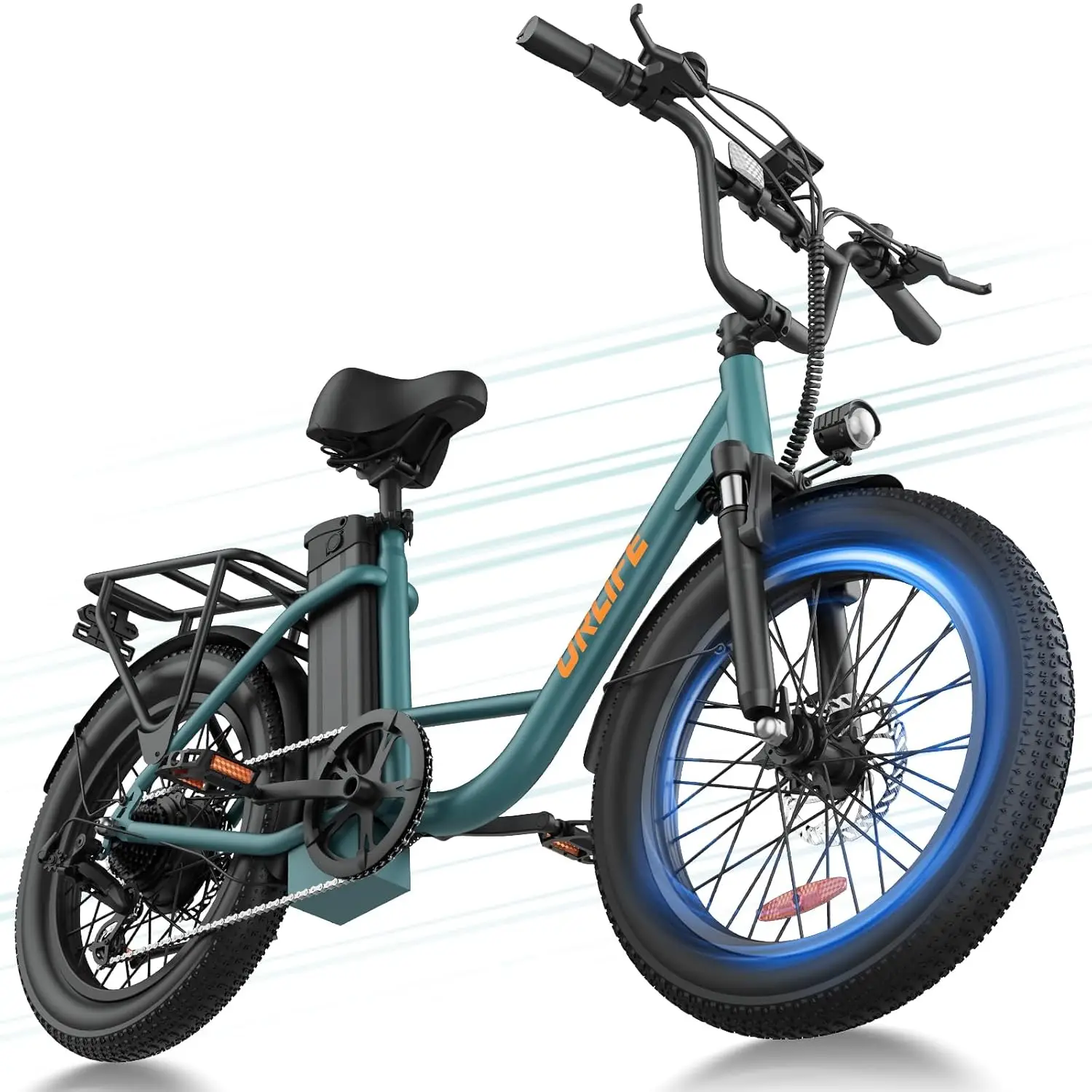 

20"*3.0 Fat Tire Electric Bike for Adults, 48V Removable Battery, 80-Mile, 7-Speed & Suspension, Adjustable Seat, Customized