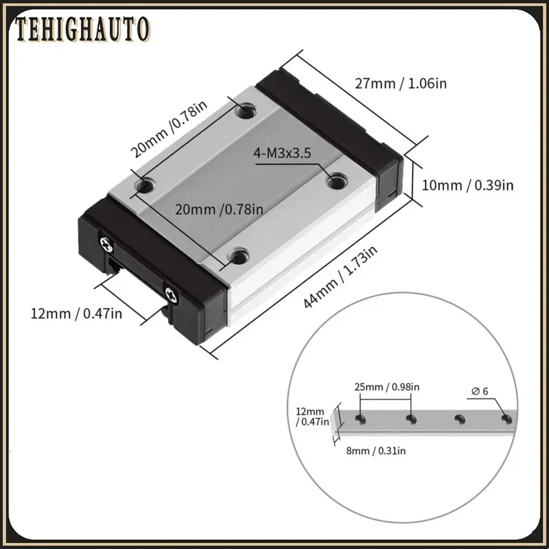 Imagem -05 - Screw de Esfera Deslizante de Módulo Totalmente Fechado à Prova de Poeira Cnc Mesa Deslizante Block Bloco Linear Slider Roteador de Trilho Linear xy
