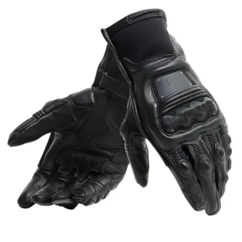 

Motorcycle full-finger riding gloves, men's carbon fiber leather anti-gloves