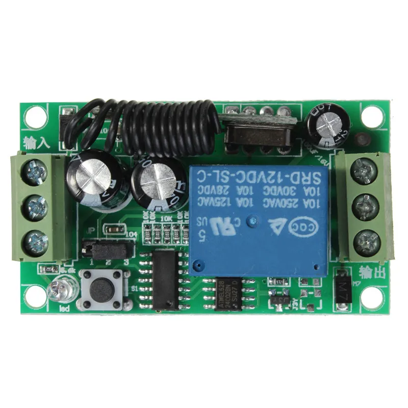 Лучшие предложения Dc 12V 10A 1Ch беспроводной ресивер передатчик с 2 кнопками водонепроницаемый пульт дистанционного управления 433 МГц