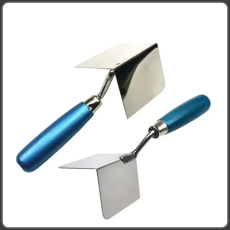8x6cm Drywall Corner Tool Outside / Inside Corner Knife Stainless Steel Corner Trowel For Drywall Gyprock Plasterboard