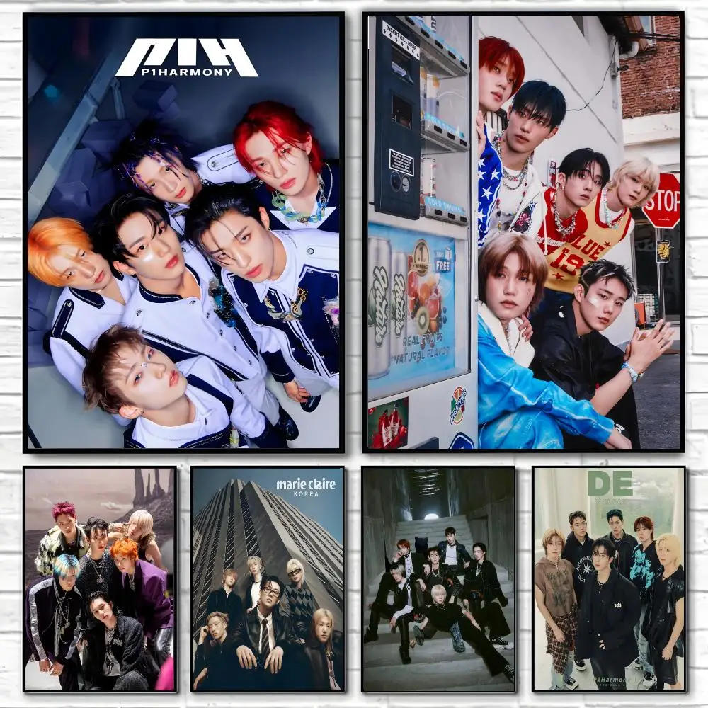 Idol Group P1Harmony Poster Poster High Quality Wall Art for Home Office Bedroom Living Room Perfect