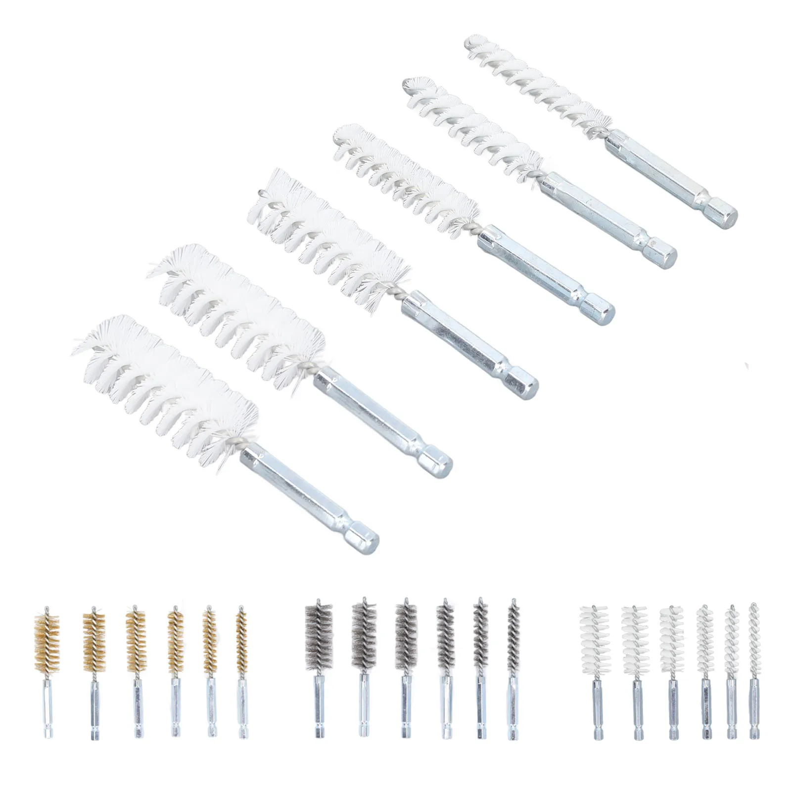 فرشاة خدش 1/4 بوصة ساق سداسية سهلة التركيب فرشاة تتحمل سلك ملتوي قوي مقاوم للصدأ للسيارات