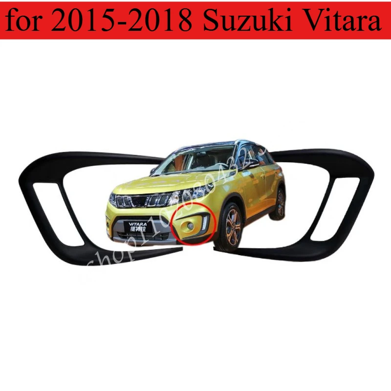 2pcs ABS Day lantern lights light eyebrow trim for 2015-2018 Suzuki Vitara