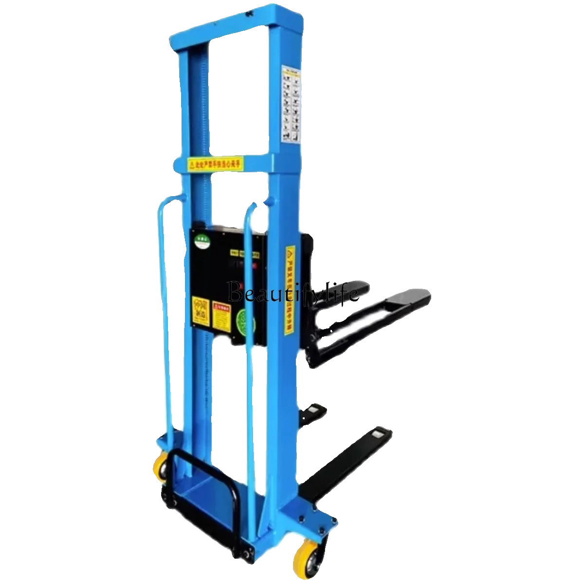 

Load 1 Ton Portable Electric Forklift Remote Control Operation Automatic Lifting Climbing Truck