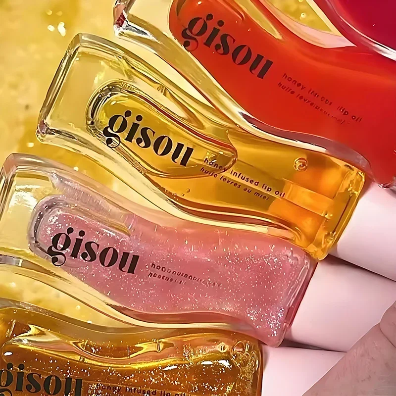 Gisou Hot Sale Lip Oil Watermelon Honey Strawberry Essence Lip Gloss Long Lasting Hydrating Moisturizing Lipstick Brand Cosmetic