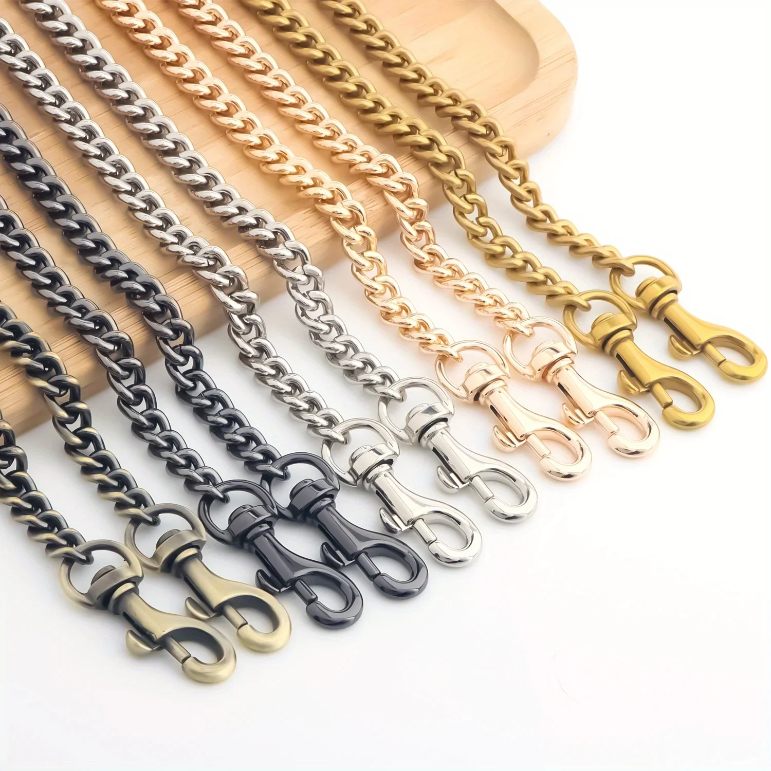 

Aluminum Purse Chain Strap Metal Crossbody Chain Strap Replacement for Wallet Tote Bags Shoulder Bag Chain Replacement
