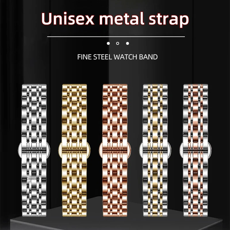 

Solid Stainless Steel Watch Strap 12/14/16/18/20/22mm Flat End Metal Watchband Universal Replace Bracelet For men and women band