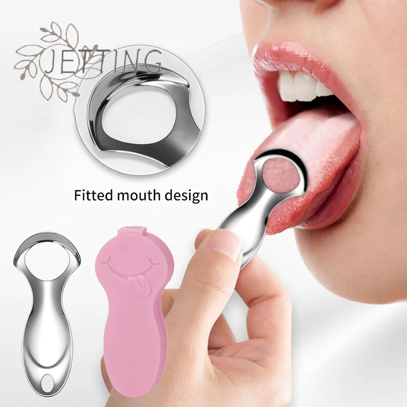 Hot Mini Tongue Scraper Cleaner Scrapers Brush Tool Metal Mouth Scraping Cleaning Adults Breath Tounge Dental Bad For Care