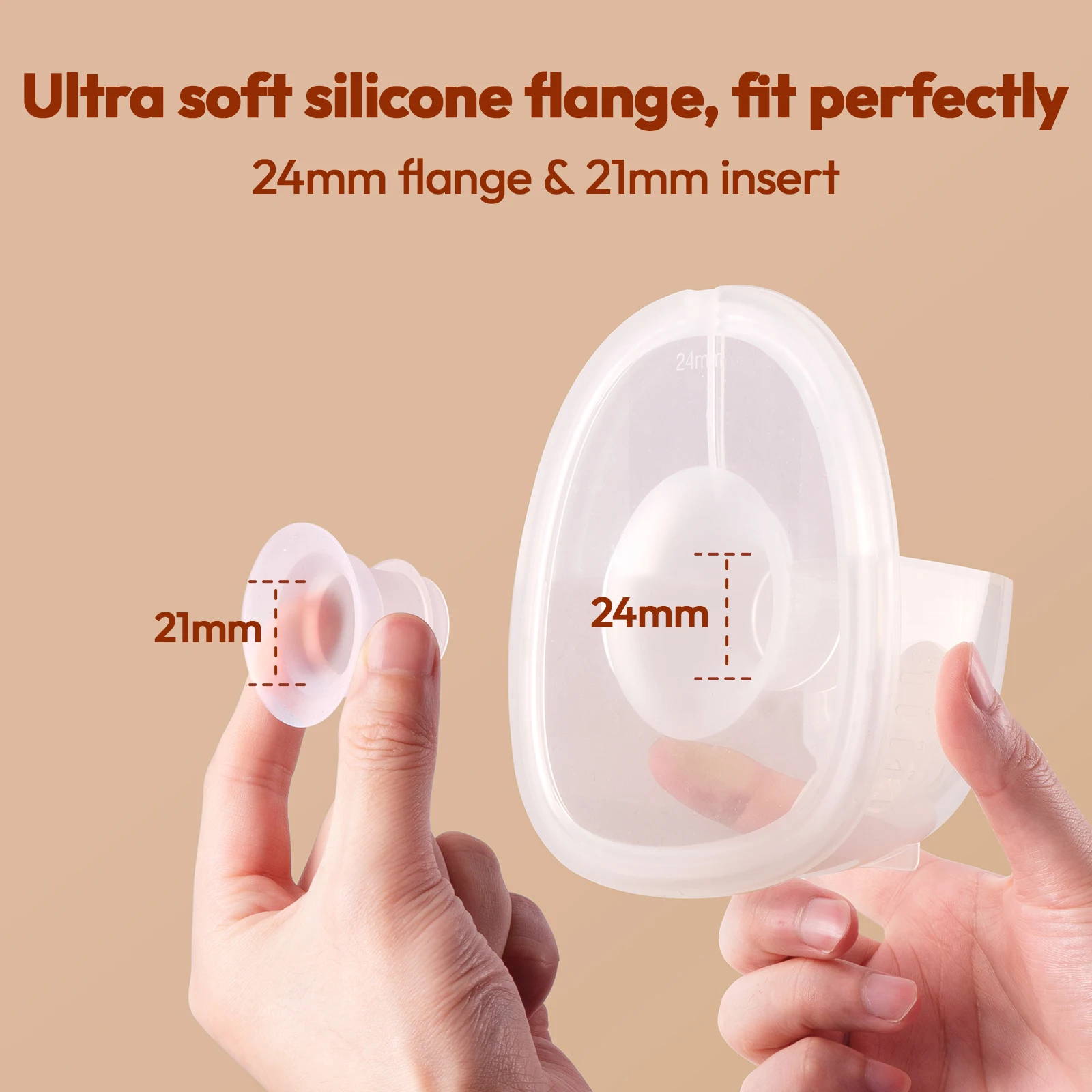 مضخة ثدي كهربائية يمكن ارتداؤها NCVI 2025، 4 أوضاع و9 مستويات، ضوضاء منخفضة ومثالية، شفة 19/21/24 مم، أبيض #4