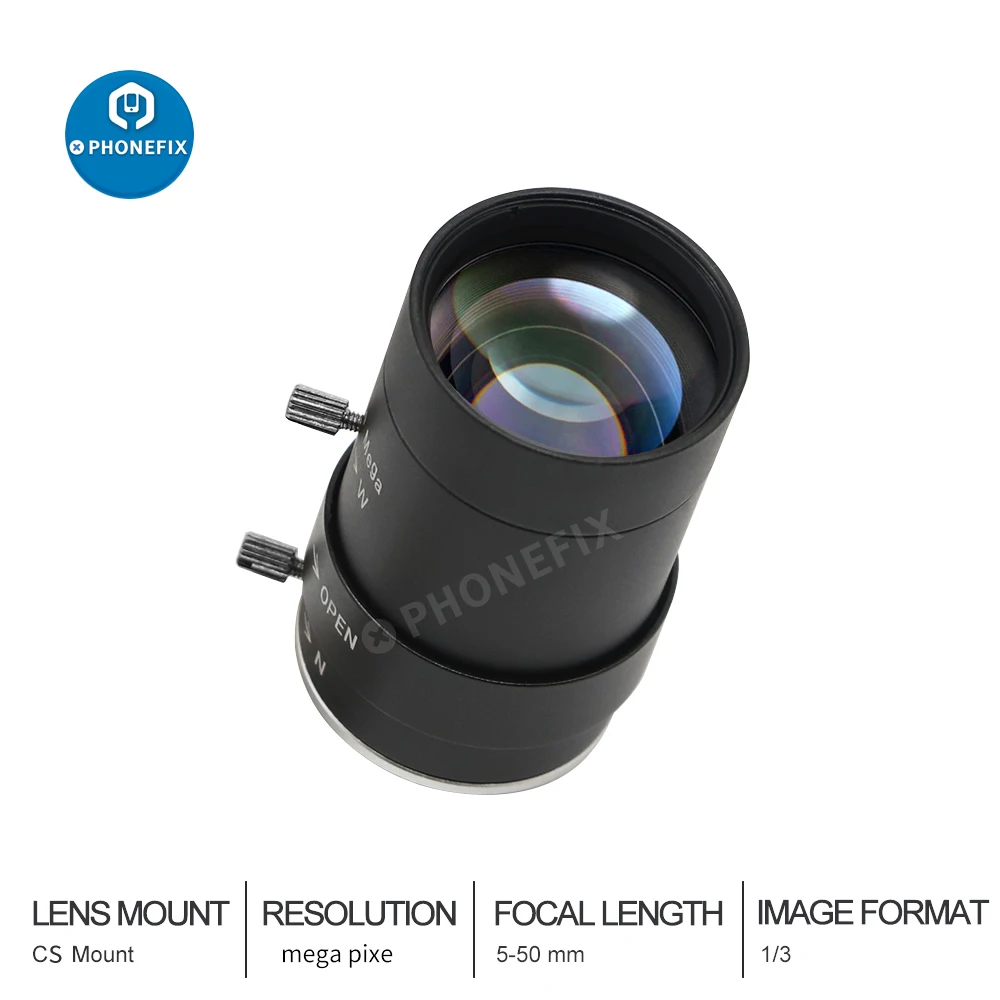 Imagem -05 - Cctv Lente da Câmera de Segurança c Mount Manual Iris Zoom Lente de Foco para Caixa Câmera ip Vigilância Industrial Transmissão ao Vivo Hdmi Lente Óptica da Câmera 2.812 mm 850 mm 6-12 mm 5-50 mm 660 mm F1.4 F1.6
