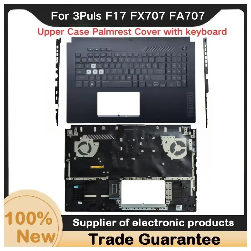 

New For Kailxuling 3Puls F17 FX707 FA707 17.3" Laptop Upper Case Palmrest Cover With Backlit keyboard C Shell
