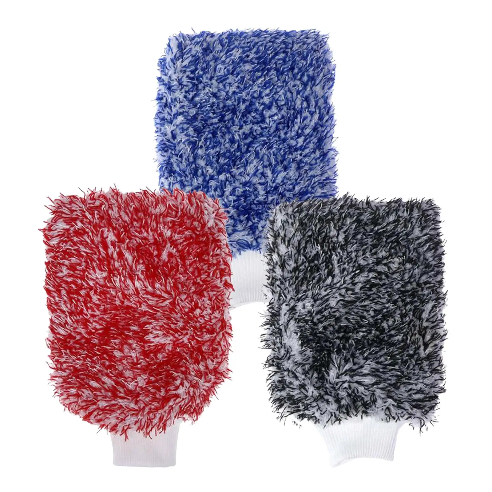 Car Wash Mitt Holds Tons of Sudsy Water Effective Washing Microfiber Soft Absorbent Lint Free Washing Glove for Trucks Cars