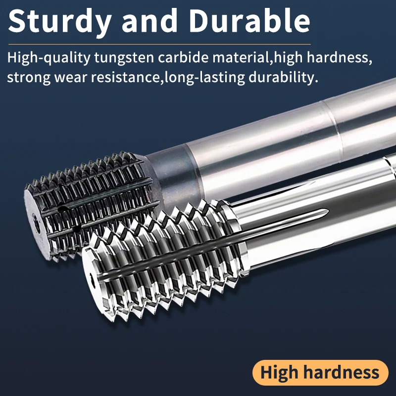 Solid Carbide DIN Rounded Crest Extra Long Thread Forming Tap with Internal Coolant for CNC Threading M5-M18 For Aluminum/Steel