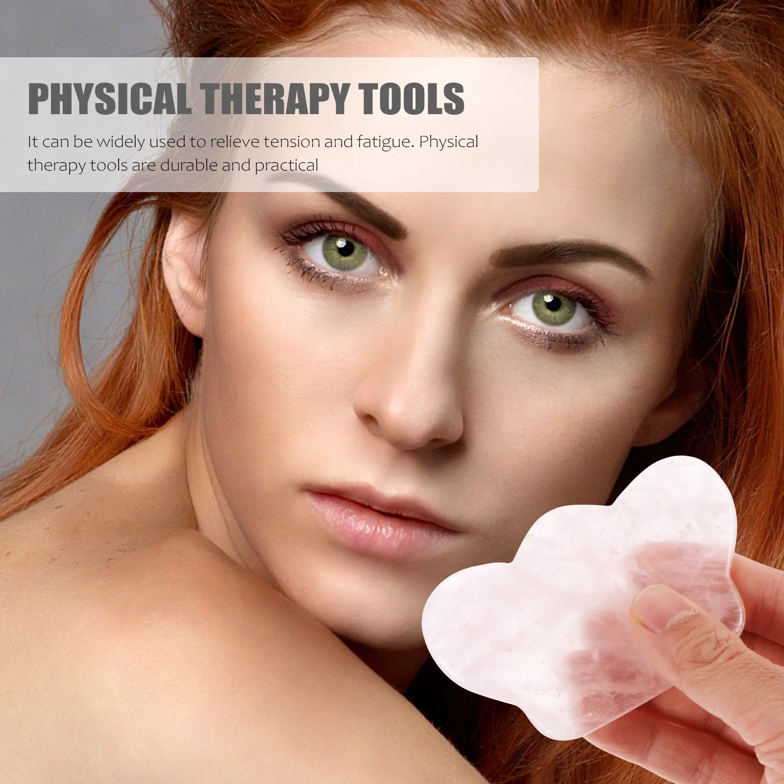 

1Pcs Gua Sha Board Natural Jade Pink Crystal Scraping Plate Massage Tool Face Body Therapy Gua Sha Board Scraping Plate