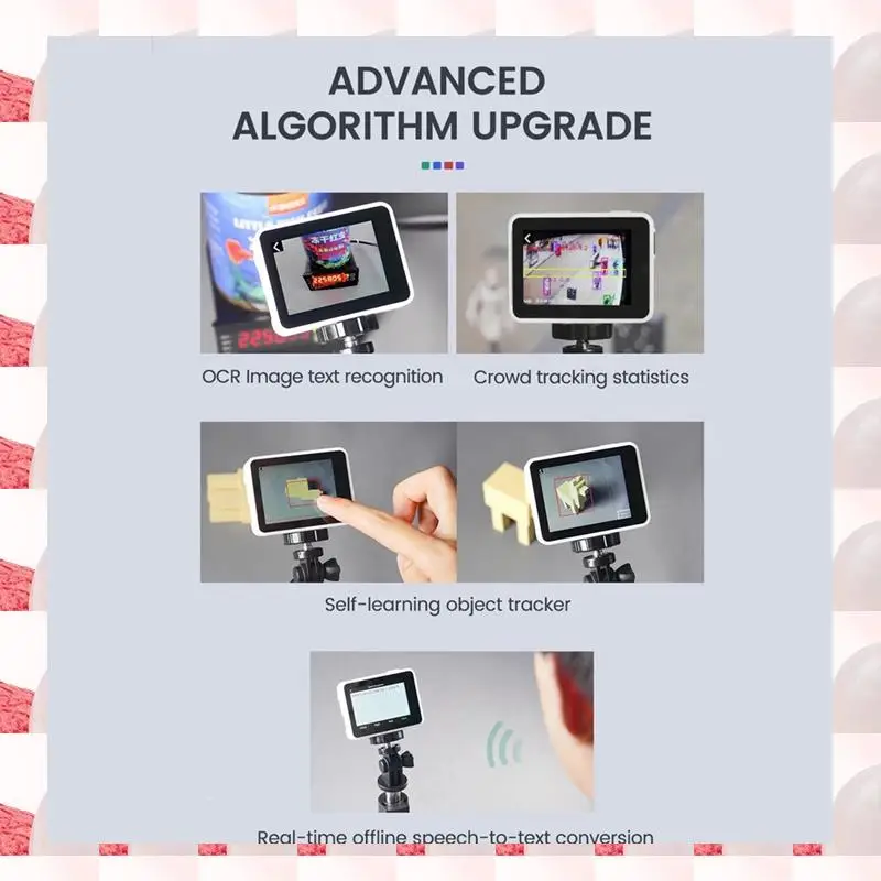 ABGN สําหรับ Sipeed Maixcam Pro AI ชุดกล้อง NPU SG2002 RISC-V YOLO Opencv WIFI6 2.4 นิ้วหน้าจอ MIC ลําโพงและแบตเตอรี่