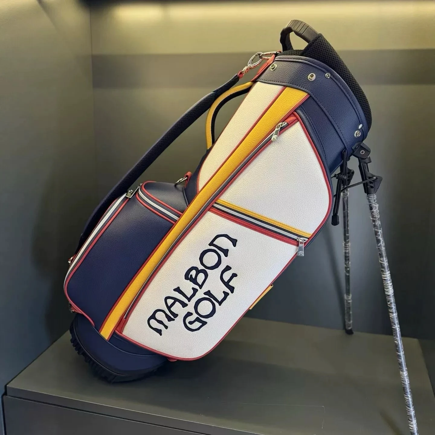 Sacca da golf Malbon Golf, Sacca con supporto, Sacca Caddy, Sacca porta palline, Sacca da golf con ruote
