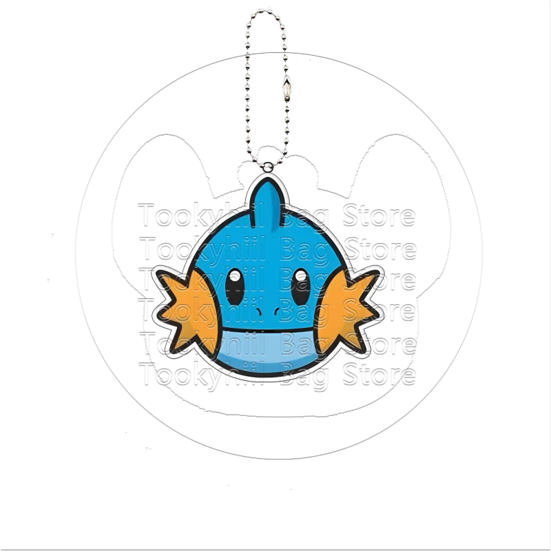 Q Version Pocket Monster Keychain Eevee Mewtwo Squirtle Jigglypuff Slowpoke Cartoon Characters Package Decor Bag Keyring Gift view 2
