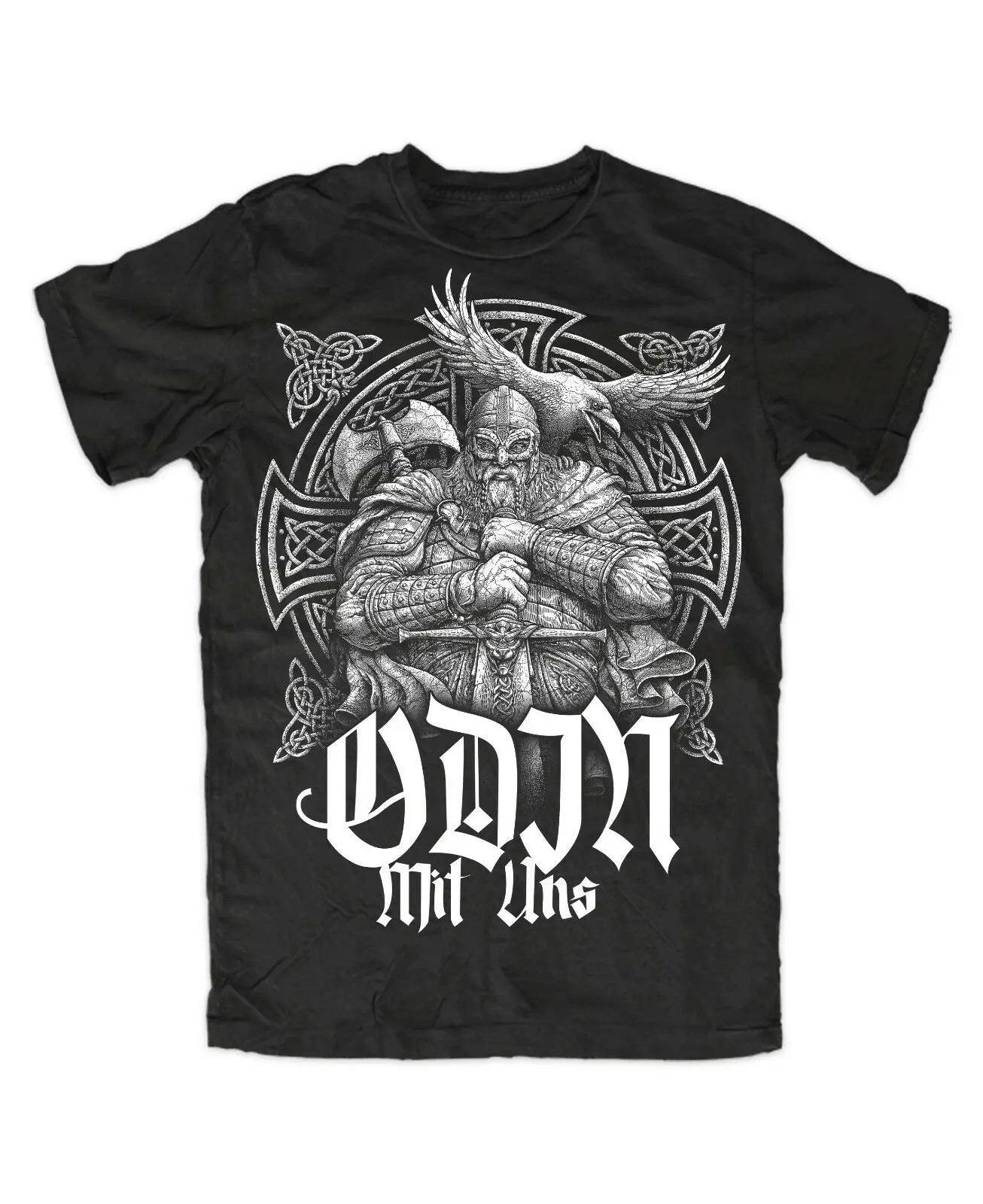 

Odin Is With Us, Vi king Warrior Odin, немецкий Thormjnir, Vi king Top Tee Мужские 100% хлопковые повседневные футболки свободного кроя