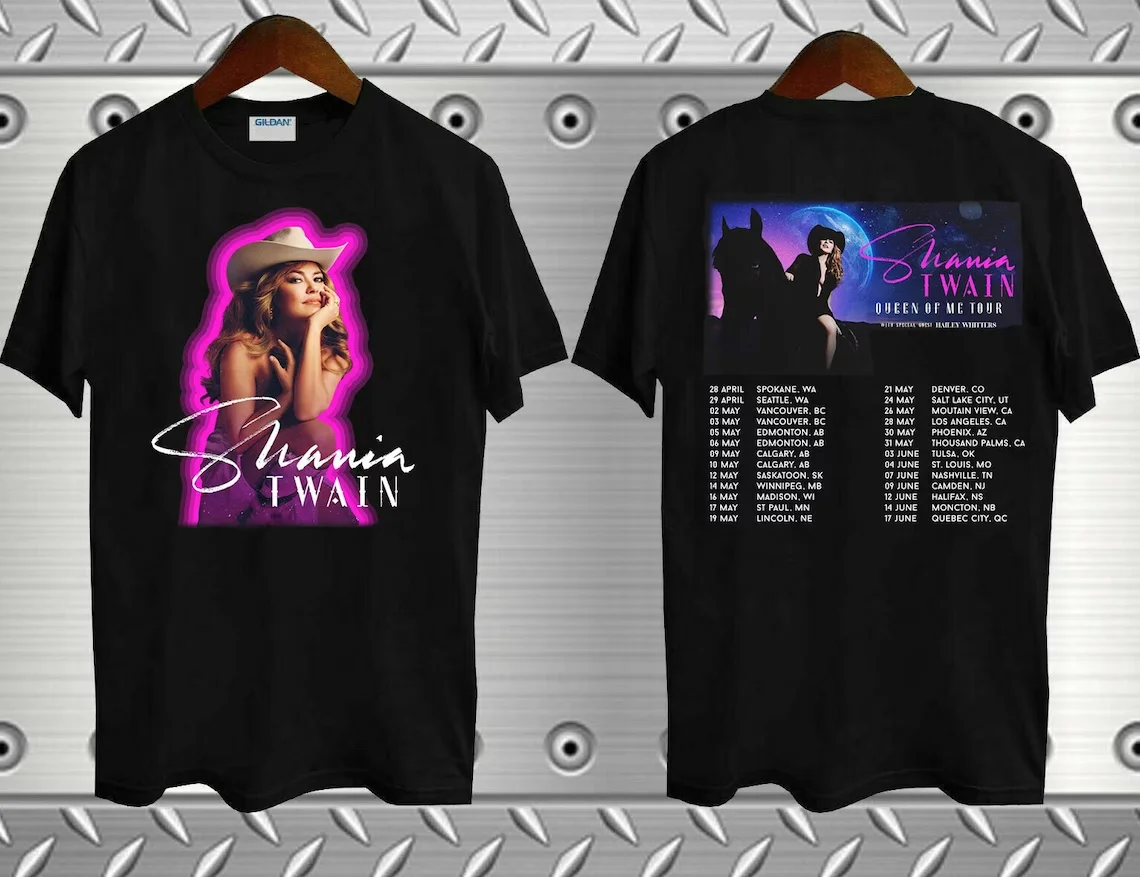 Shania Twain Queen Of Me Tour 2023 Unisex T-Shirt S-3XL