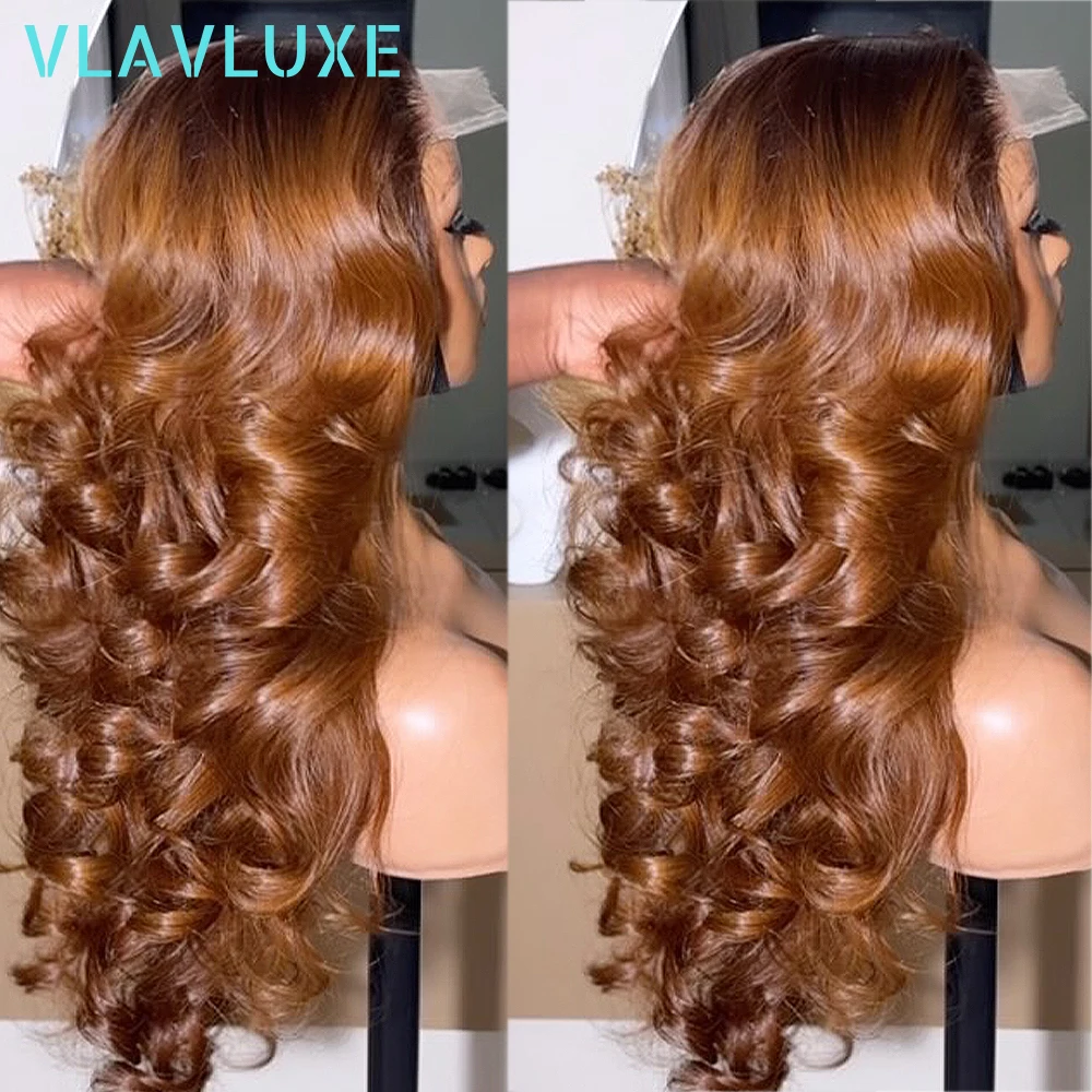 

Ombre Colored Bouncy Curly 400 Density Wigs 360/13×6 HD Glueless Lace Frontal Wigs Human Hair Ready To Wear Preplucked For Women