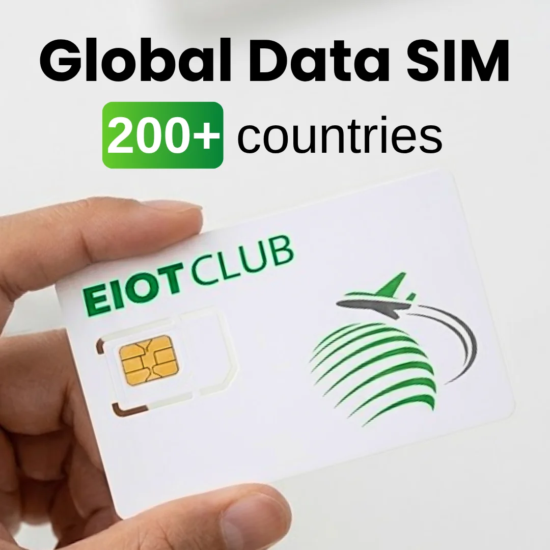 EIOTCLUB 200+ Countries International Data SIM Card 5G LTE Global Travel SIM Card Data-Only SIM for Travel and Business Trip