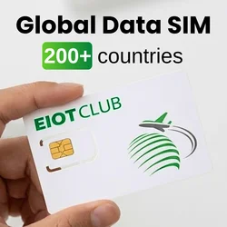 EIOTCLUB 200+ Countries International Data SIM Card 5G LTE Global Travel SIM Card Data-Only SIM for Travel and Business Trip