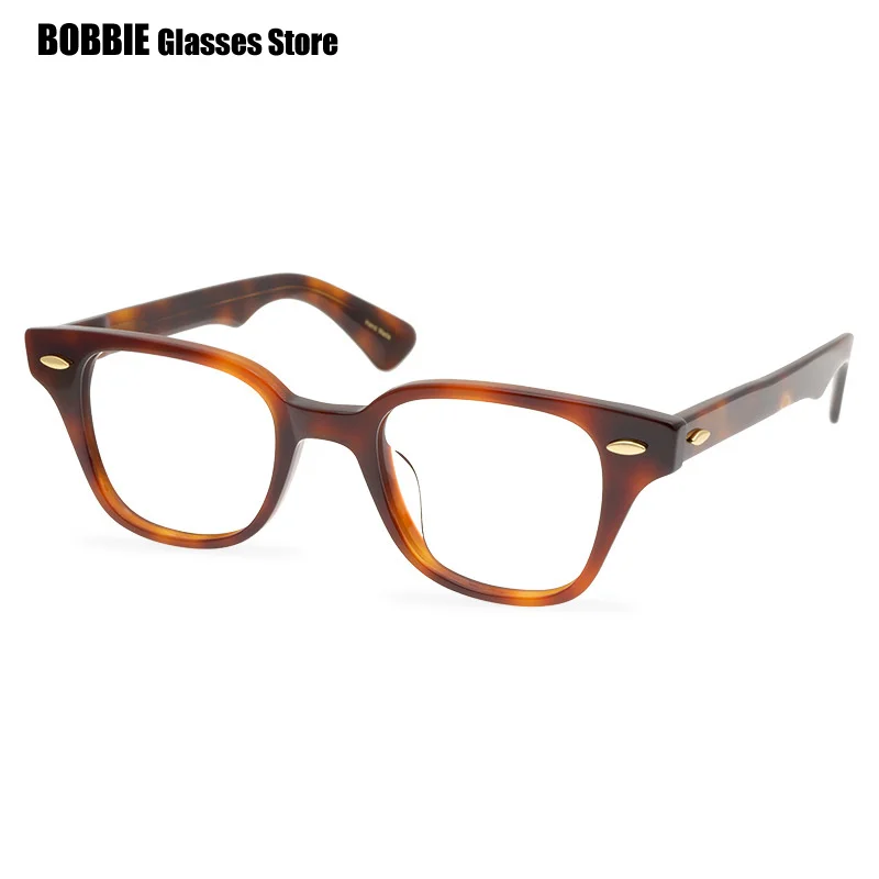 Fashion Acetate Eyewear Women Square Eyeglasses Men Glasses Frame Optical Lens Anti Blue Light Prescription Colour Trend 2024