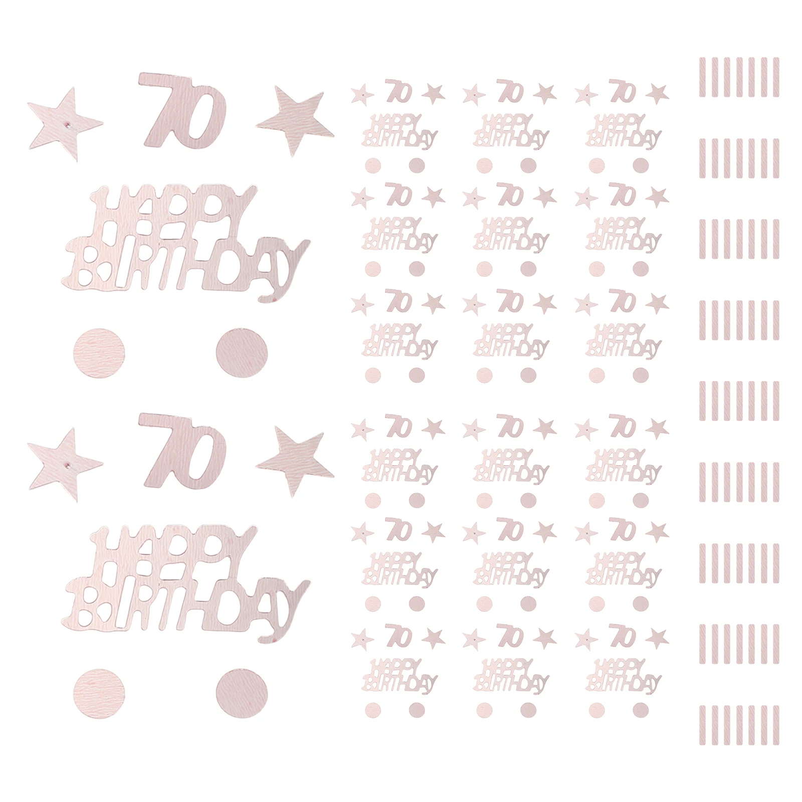 

1Set Happy Birthday Table Confetti Colorful Sequins Fire-Resistant 70Th Birthday Party Table Decorations Scatter