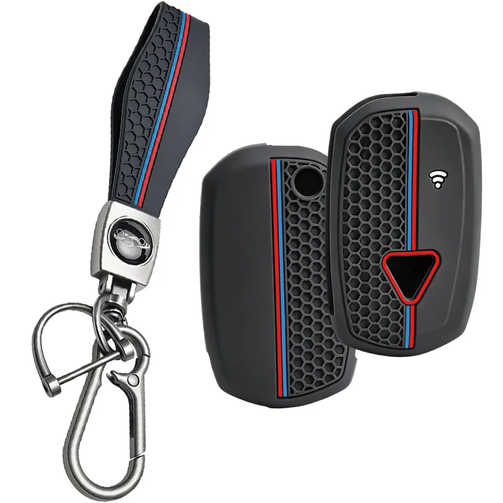 Silicone Motorcycle Key Case Holder Keychain Cover For Triumph Scrambler XE XC 1200 Tiger 900 Rally GT Rocket 3 ABS 2018-2025