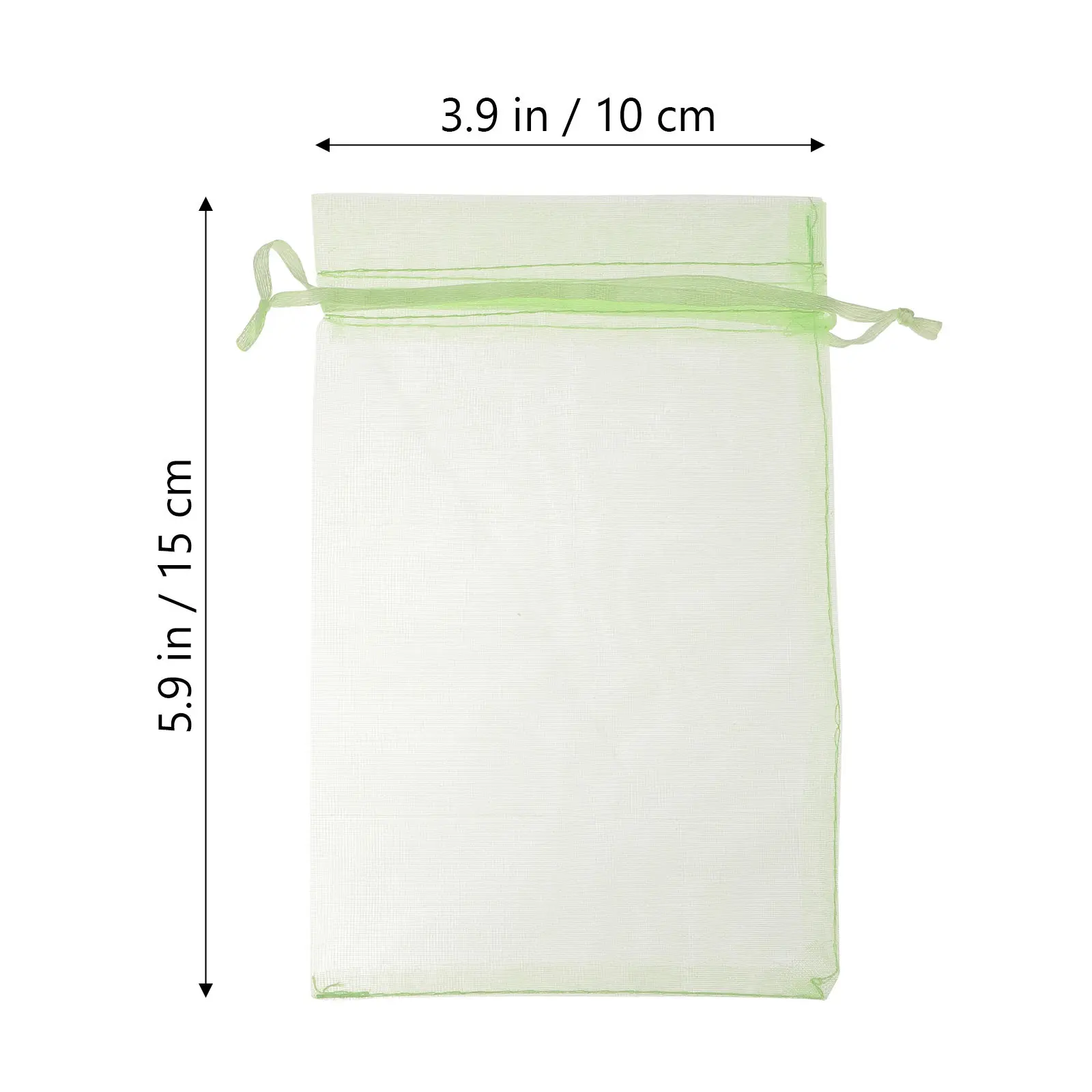 100Pcs Fruit Protection Bag Organza Drawstring Mesh Breathable Garden Plant Cover Fruit Grow Bags Bird Resistant for Vegetable