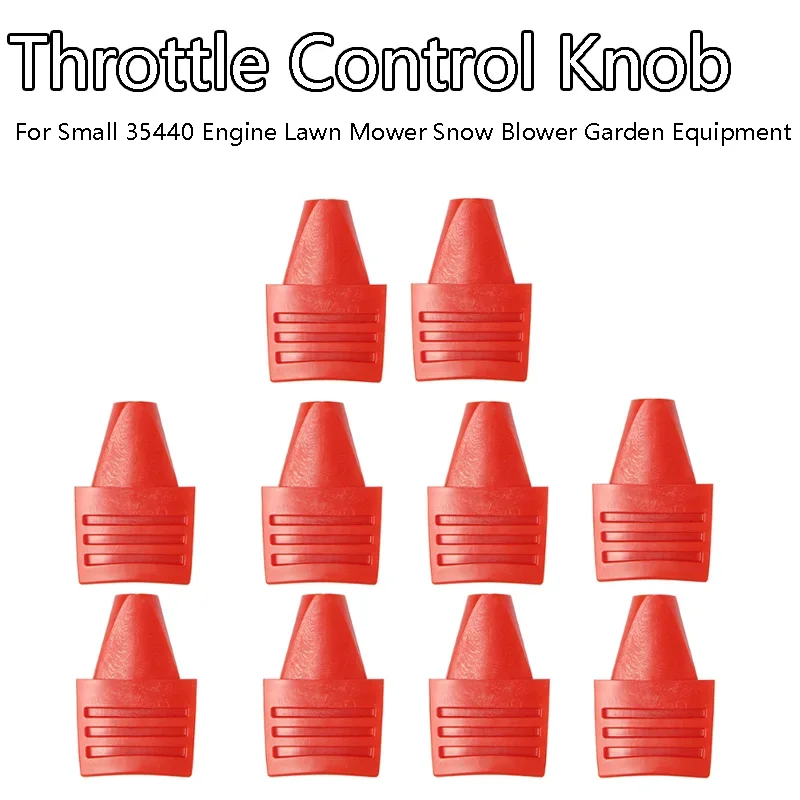 1/3/5/10pcs Throttle Control Knob Red Plastic For 58464–Engine Small 35440 Engine Lawn Mower Snow Blower Garden Equipment