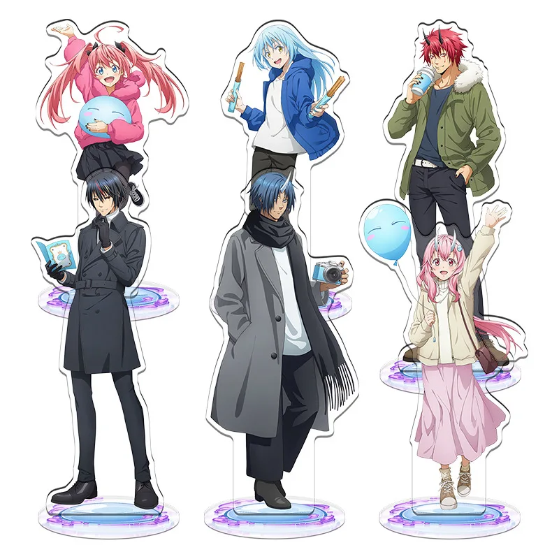 16cm Anime Tensei Shitara Slime Datta Ken Rimuru Acrylic Stand Milim Figure Shuna Doll Shion Statue Diablo Desk Ornaments Toys