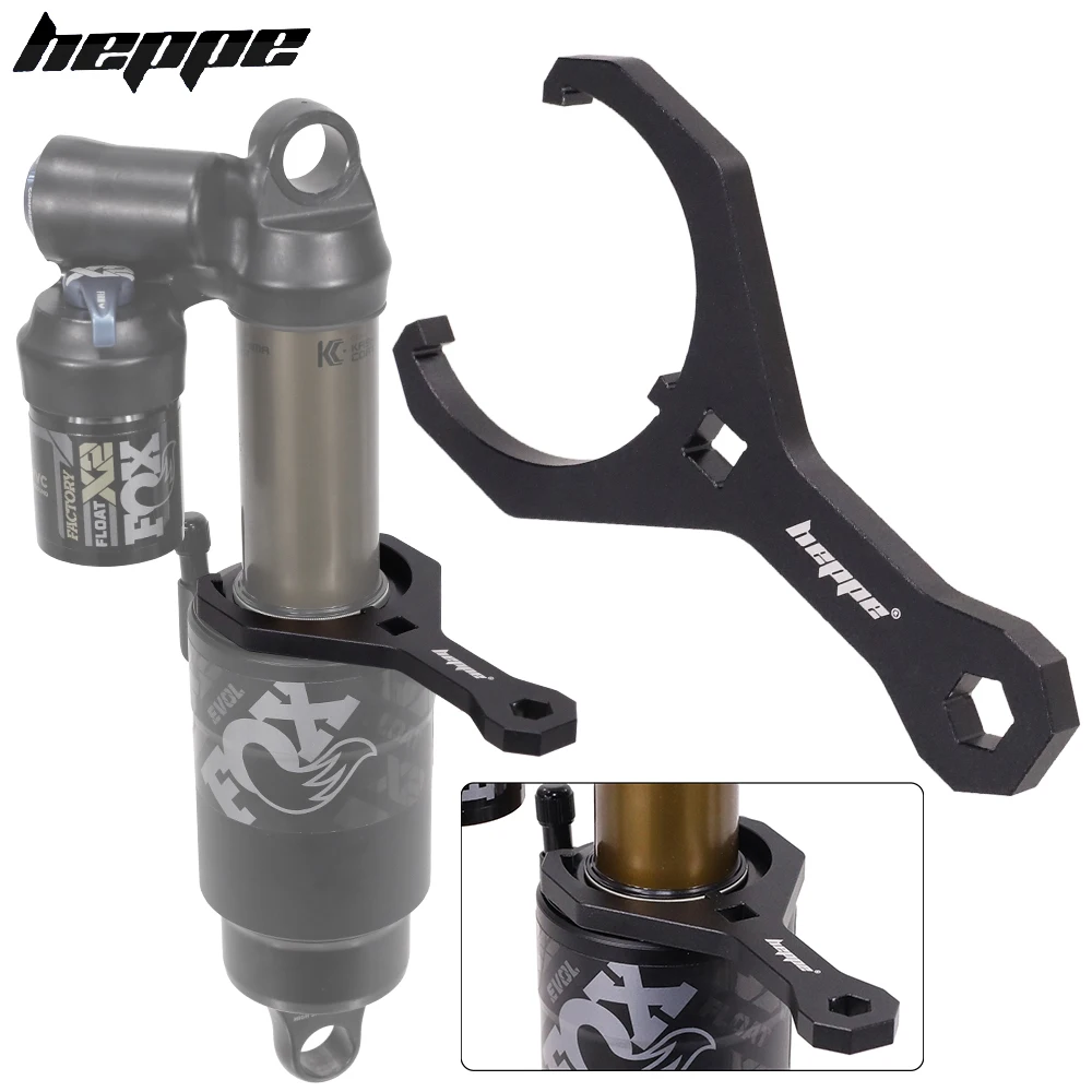 Chave de Reparo para Amortecedor Traseiro de Bicicleta HEPPE, Ferramenta de Reparo para Amortecedor Traseiro, Removedor de Anel de Bloqueio para Amortecedor FOX Float X2