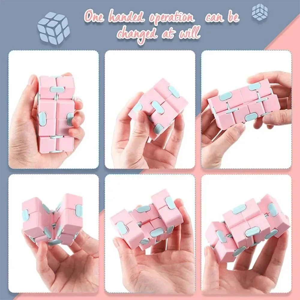 Cubo infinito para aliviar la ansiedad y el estrés, rompecabezas creativo, juguetes educativos para niños, favores de bolsillo/fiesta