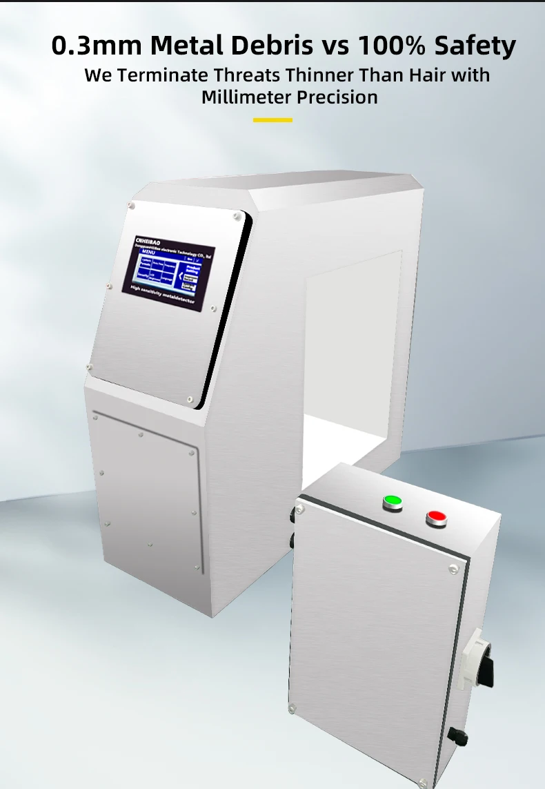 Hochpräziser LCD-Touchscreen-Metalldetektor, Tunnel-Split-Metalldetektor, automatische Lernfunktion