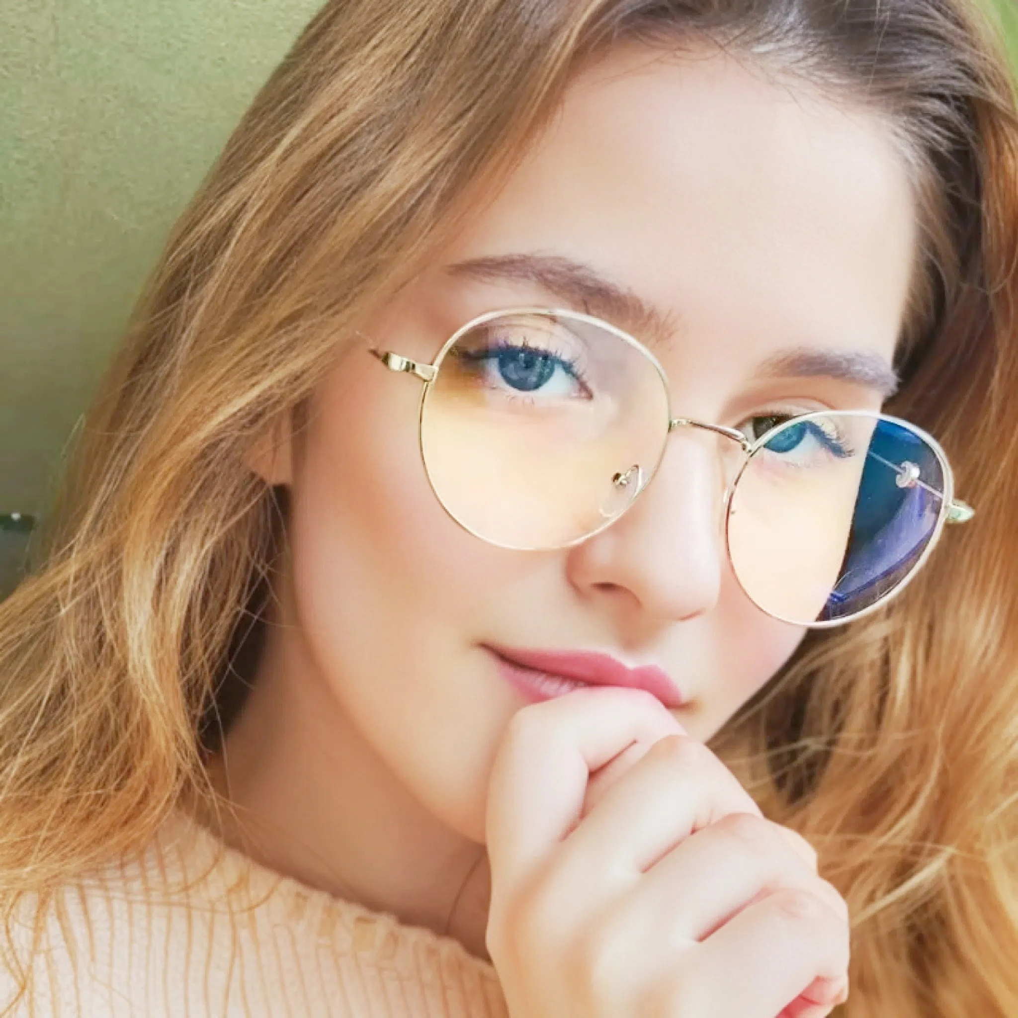 

Women Anti Blue Light Glasses Computer Gaming Big Size Moon Cat Eye Eyeglasses Frame Women Glasses Men
