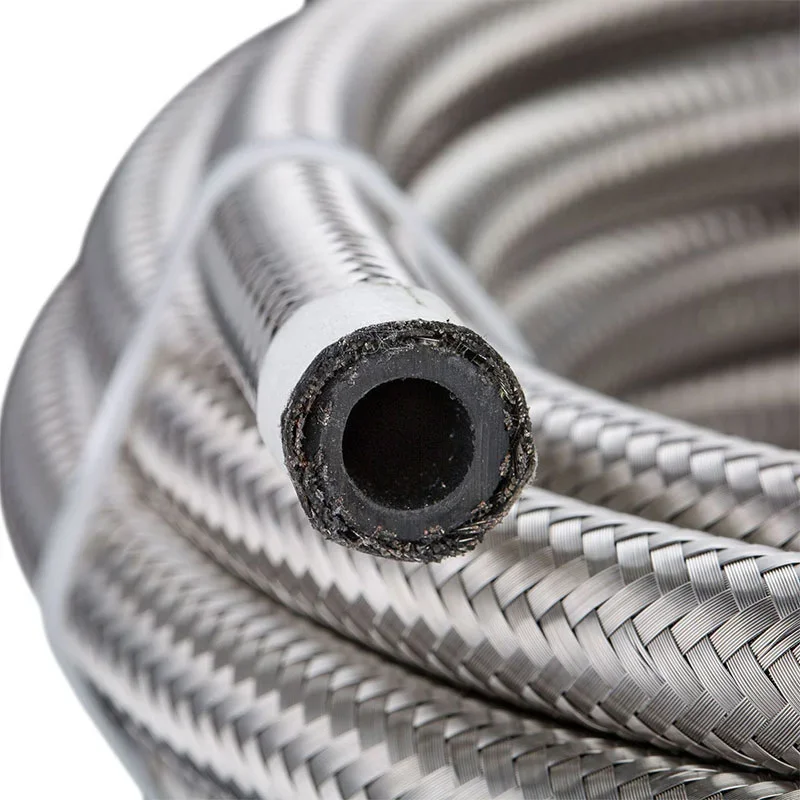 3M AN4 AN6 AN8 AN10 AN12 tuyau de carburant tuyau d'huile Tube en acier inoxydable tressé CPE + 0 90 degrés adaptateurs de raccord d'extrémité de tuyau pivotant