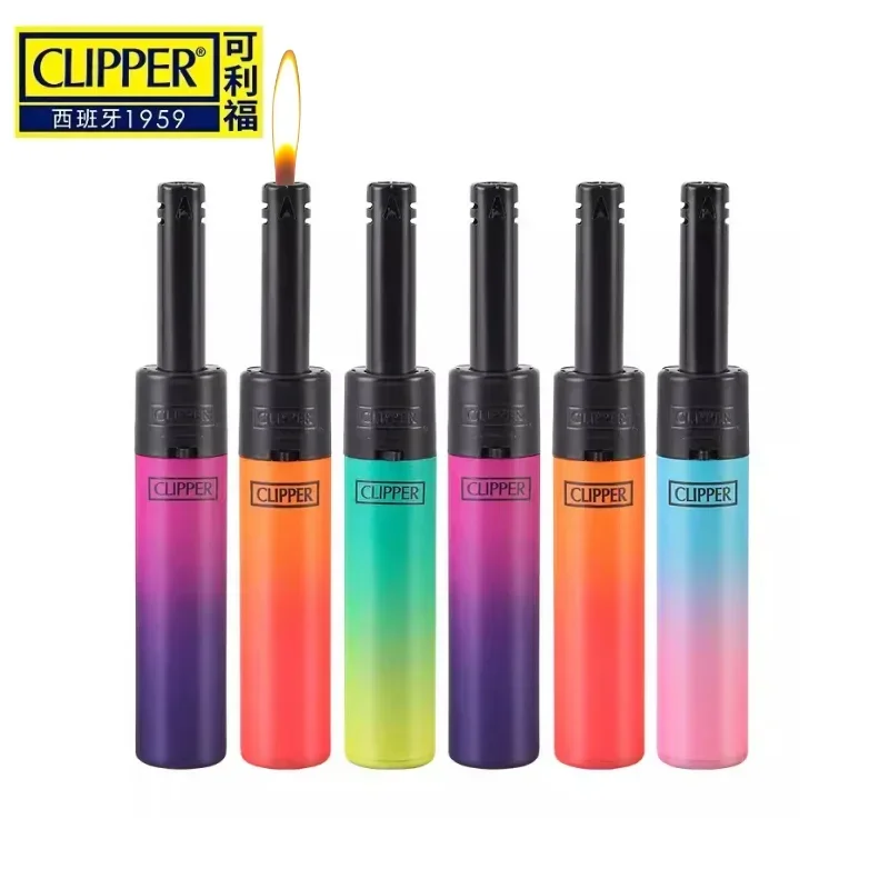 Clipper Lighter Kitchen Ignition Tool Inflatable Lighter Long Pipe Lighter Multi functional Portable Nylon Lighter Home Gifts