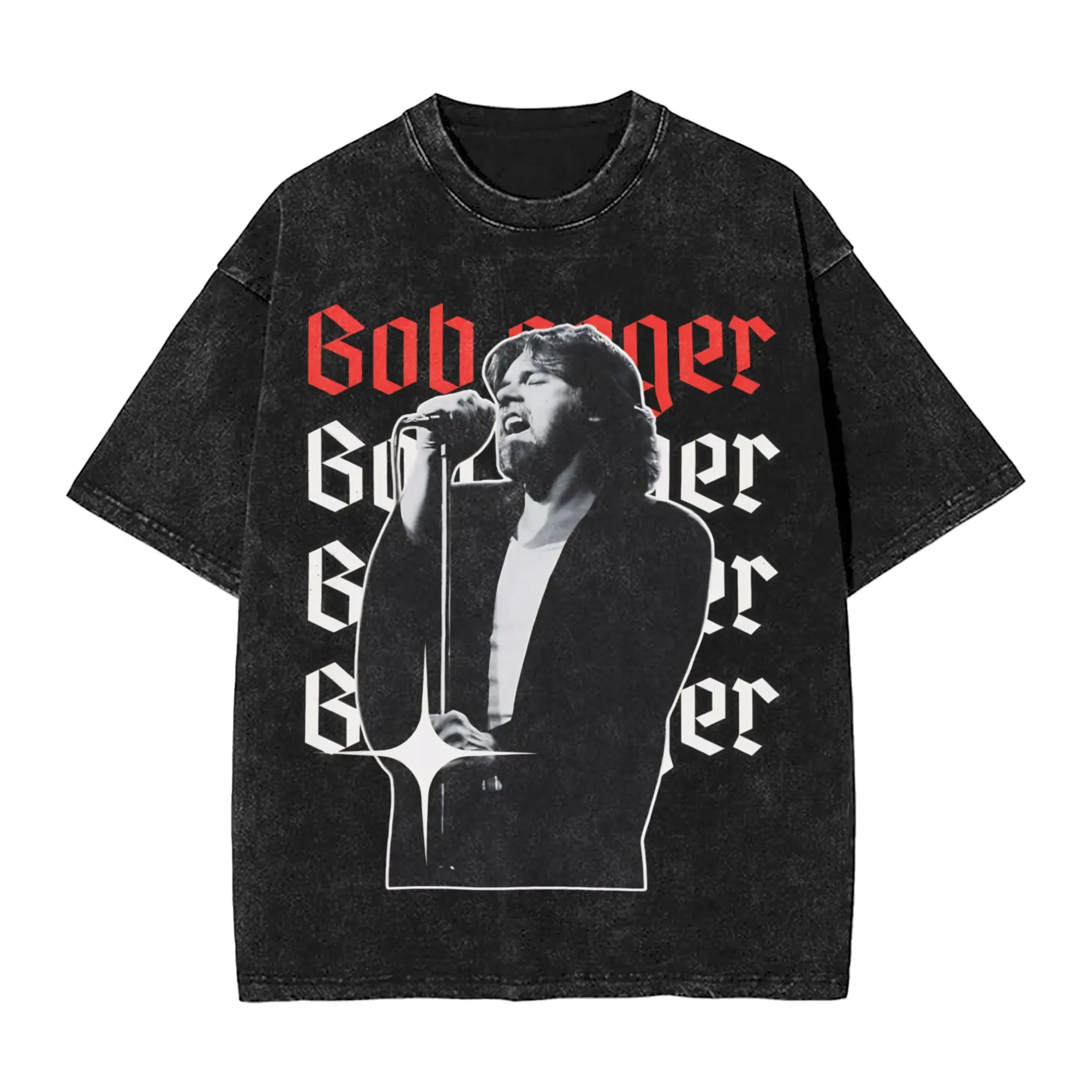 Summer Bobs legend rock and Roll Segers Final Tour  Washed Shirt Outfit Harajuku T-Shirt  for Men Women Tees