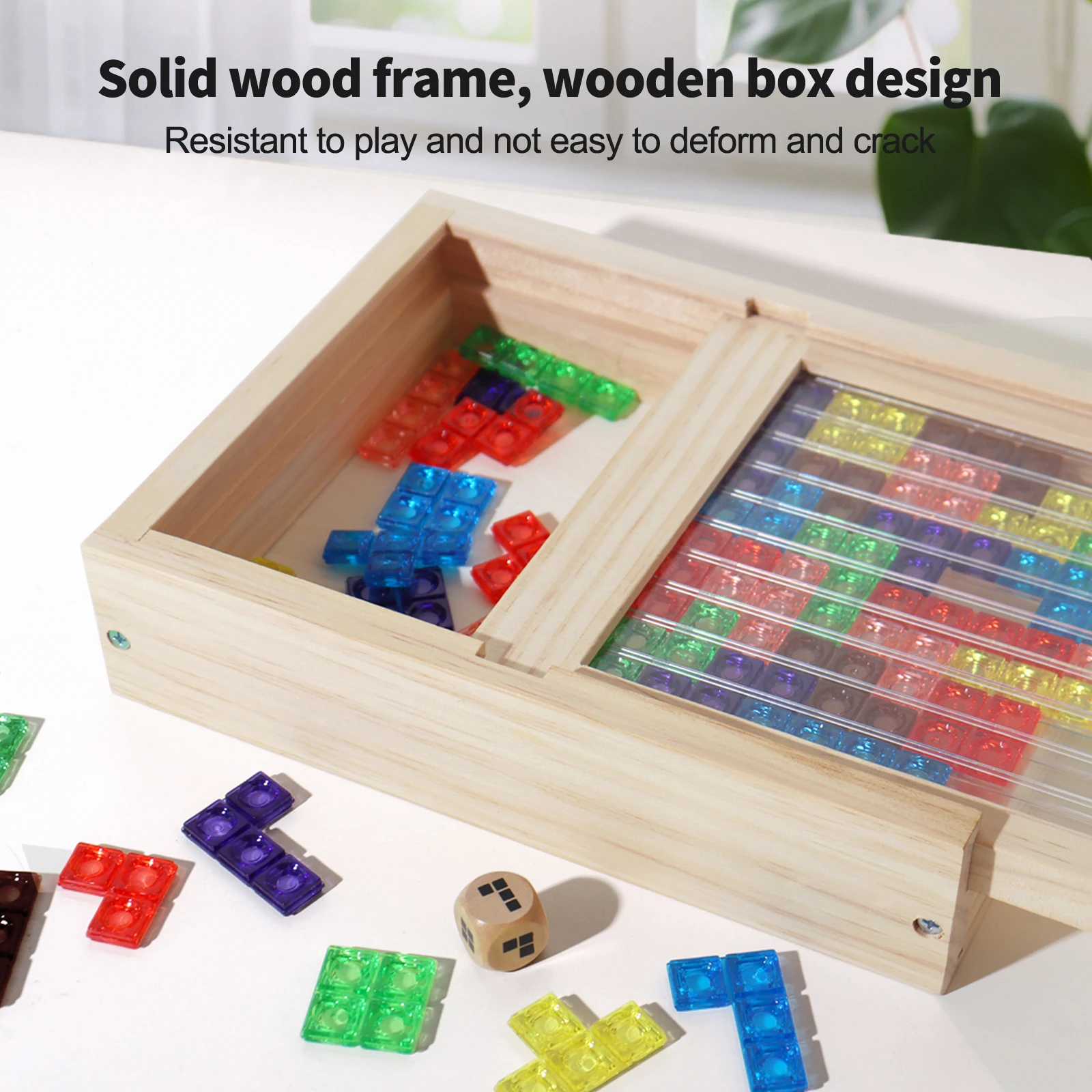3d transparente tetris quebra-cabeça lógica pensando desenvolvimento cerebral dois jogadores tetris lógica divertido brinquedo educativo duas versões disponíveis