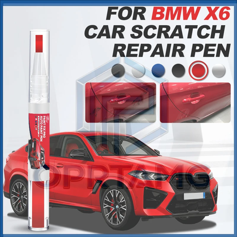 

Инструменты и аксессуары для авто: Карандаш для ремонта краски BMW X6 (2008-2025), аксессуары для устранения царапин, белый A96, 300 красный C57, серый C3