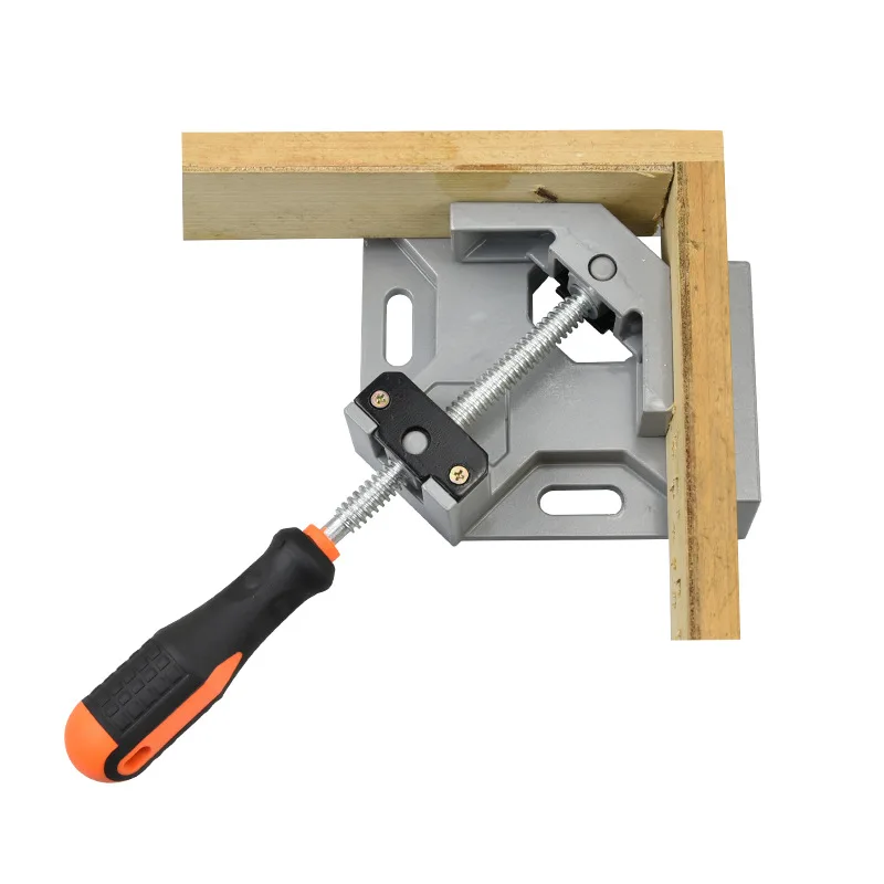 

90 Degree Right Angle Clamp Woodwork Tool Aluminium Single Handle Fixing Clip Photo Frame Corner Clamp Hand Tool For Furniture