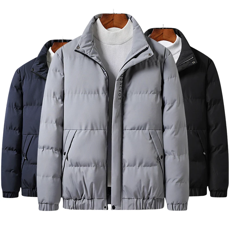 Thick-padded men's casual three-dimensional bread jacket thick-padded men's autumn and winter jacket