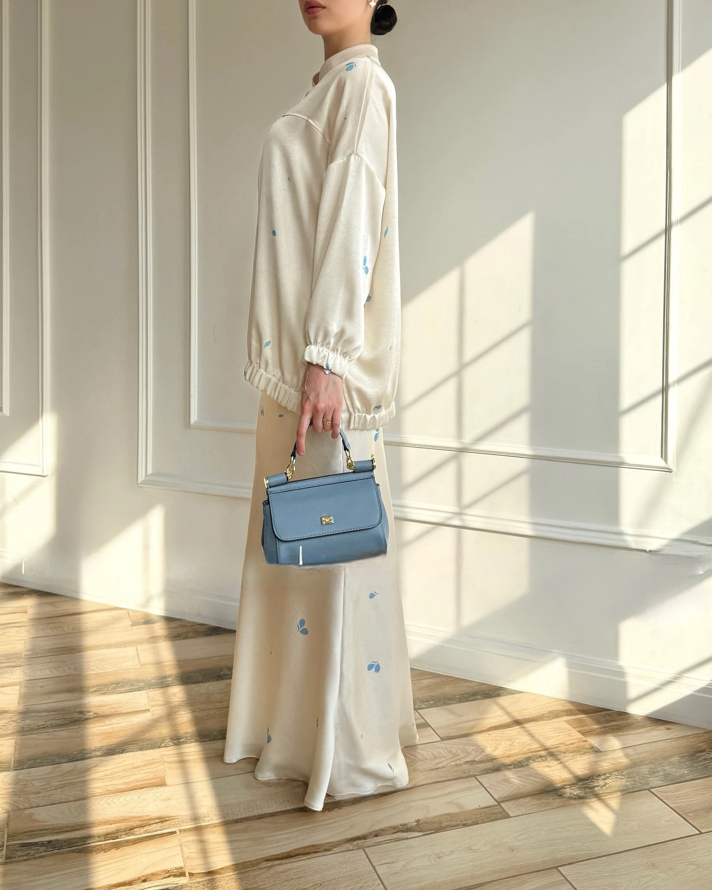 

Комплект из топа и юбки на молнии с принтом Ближнего Востока, женский длинный костюм из полиэстера Sve, воротник-стойка, застежка-молния