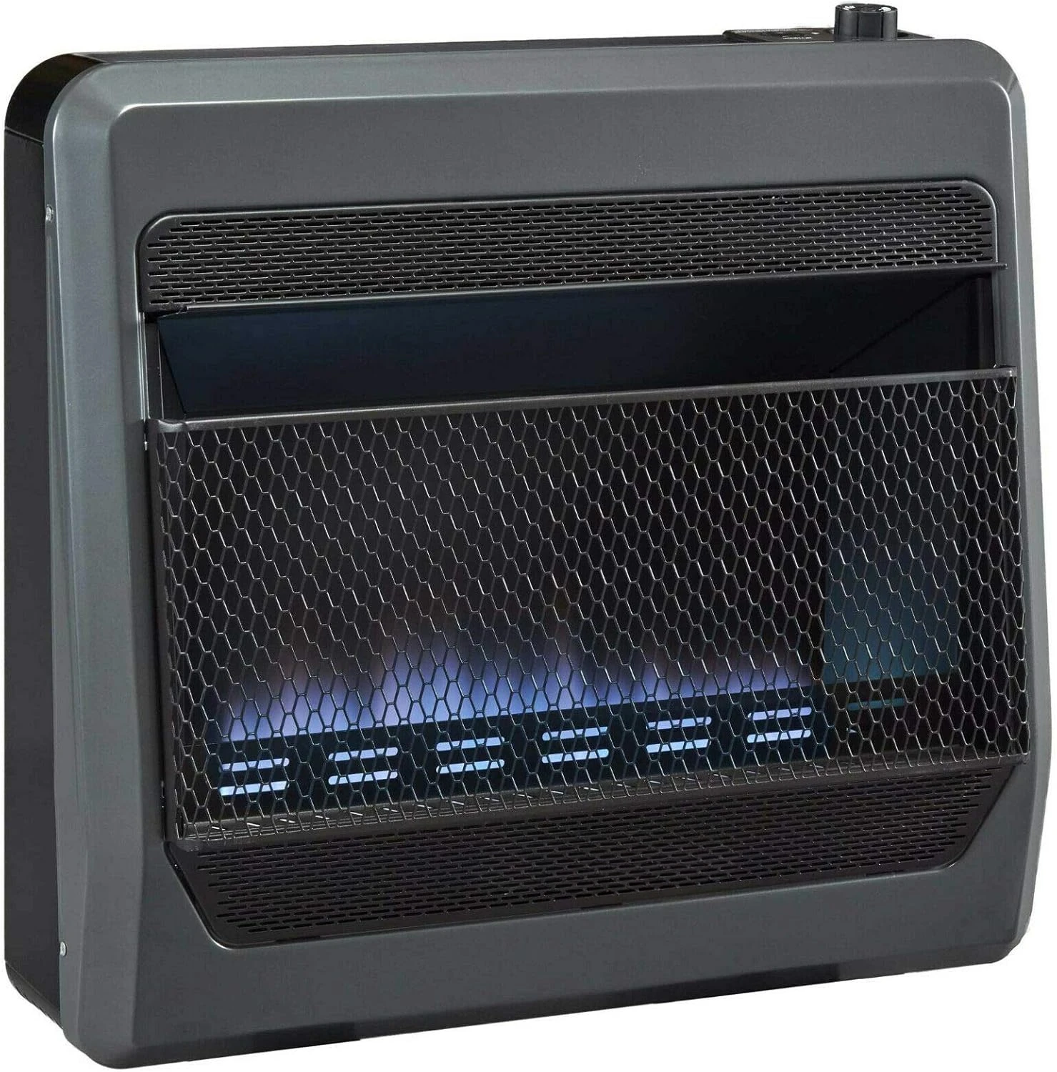 B30TPB-BB Ventless Propane Gas Blue Flame Space Heater with Thermostat Control, 30000 BTU