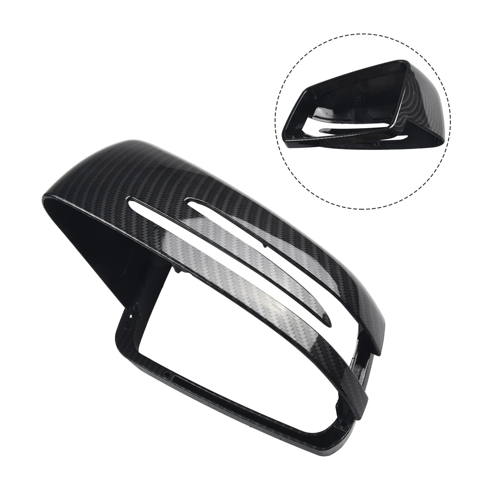 High Quality Mirror Covers A2128100164 ABS Plastic Accessories Left And Right Sides Replacement Add On Carbon Fiber